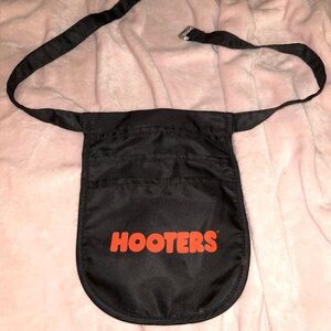 Authentic Hooters Black Apron with Orange Logo